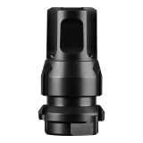 KeyMicro, Flash Hider, 9MM, 1/2X28, Nitride Finish, Black DA115