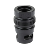 Xeno Pistol Wee Brake, Muzzle Brake, 9MM, 5/8X24 Thread Pitch, Nitride Finish, Black DA126