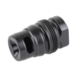 Xeno Pistol Wee Brake, Muzzle Brake, 9MM, M13.5X1 LH Thread Pitch, Nitride Finish, Black DA135