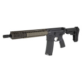 DDM4 GL/SSC, Semi-automatic, AR Pistol, 5.56 NATO, 12.5" Chrome-Lined Government Profile Barrel, 1:7 Twist, Carbine Length Gas System, Low Profile Gas Block, Black, A2 Flash Hider, 11.5" Free-float RIS II Rail System, Flat Dark Earth, Pistol Grip, SBA3 B