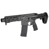 DDM4 PDW, Semi-automatic, AR Pistol, 300 Blackout, 7" Cold Hammer Forged Barrel, Cobalt Anodized Finish, Daniel Defense Pistol Grip, Maxim Defense CQB Pistol Brace, Ambidextrous Safety, 30 Rounds, 1 Magazine 02-088-03260-047