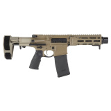 DDM4 PDW, Semi-automatic Pistol, AR, 300 Blackout, 7" Barrel, 1:7" Twist, Linear Compensator, Cerakote Finish, Flat Dark Earth, Daniel Defense Grip, Maxim Defense PDW Brace, 30 Rounds, 1 Magpul 300BLK PMAG Gen 3 02-088-05075-047