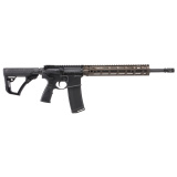 DD4 RIII, Semi-automatic Rifle, AR, 223 Remington/5.56 NATO, 16" Cold Hammer Forged Barrel, Anodized Finish, Black, Daniel Defense Grip, Flat Dark Earth Daniel Defense 12.5" RIS III M-LOK Rail, Daniel Defense Stock, Mid-Length Gas System, Ambidextrous Lo