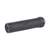 SoundGuard SG-6Ti, Suppressor, 6MM Creedmoor/6MM ARC, 5.9" Length, 1.5" Diameter, Titanium Construction, Matte Finish, Black, HUB Compatible, Includes 1/2X28 Direct Thread Adapter, 8.8oz Weight 06-140-30111