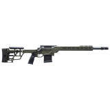 Delta 5 Pro, Bolt Action Rifle, 6.5 Creedmoor, 18 " Varmint Contour Barrel, 1:8 Twist, Threaded 5/8X24, Area 419 Hellfire Muzzle Brake, Olive Drab Green, Daniel Defense Grip, Fully Adjustable Stock, Single Stage Timney Elite Trigger, 10 Rounds, 1 Magazin
