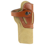 Wild Hog, Outside the Waistband Holster, Ambidextrous, Fits Ruger MK Series, 22/45, S&W 41, Browning Buckmark, Leather, Tan 189NJLAZ0