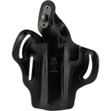 C&L Thumb Break Scabbard, Belt Holster, Fits Springfield Prodigy 5", Leather, Right, Black 1CLBA8WZ0