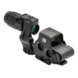 HHS1 FTCU, Holographic Sight, Red 68 MOA Ring with 1 MOA Dot Reticle, Matte Finish, Black, Includes G33 3X Magnifier, Unity FAST Riser and Omni FTC Mount HHS1 FTCU-BLK