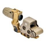 HHS1 FTCU, Holographic Sight, Red 68 MOA Ring with 1 MOA Dot Reticle, Matte Finish, Tan, Includes G33 3X Magnifier, Unity FAST Riser and Omni FTC Mount HHS1 FTCU-TAN