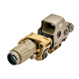HHS1 FTCU, Holographic Sight, Red 68 MOA Ring with 1 MOA Dot Reticle, Matte Finish, Tan, Includes G33 3X Magnifier, Unity FAST Riser and Omni FTC Mount HHS1 FTCU-TAN