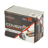 COVERT X, 9MM, 124 Grain, Jacketed Hollow Point, 20 Round Box 9CCWB