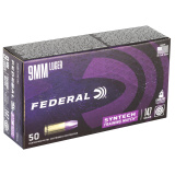 Federal American Eagle Training Match 9mm Luger 147 gr Total Syntech Jacket Flat Nose (TSJFN) 50 Bx AE9SJ3