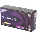 Federal American Eagle Training Match 9mm Luger 147 gr Total Syntech Jacket Flat Nose (TSJFN) 50 Bx AE9SJ3