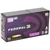 Federal American Eagle Training Match 9mm Luger 124 gr Total Syntech Jacket Flat Nose (TSJFN) 50 Bx AE9SJ4