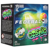 Federal Cosmic, 12 Gauge, 2.75", 1 1/8 oz, #8 Lead Shot, UV-Fluorescent Podium Wad, 25 Round Box COS12L 8