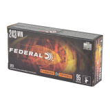 Fusion, 243 Winchester, 95 Grain, Fusion Soft Point, 20 Rounds per Box F243TFS1