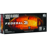 Fusion, 300 Blackout, 190 Grain, Fusion Polymer Tip, 20 Round Box F300BMSR3