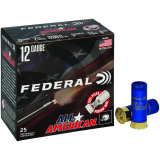 All American, 12 Gauge, 2.75", #8, 3 Dram, 1 1/8 oz, Lead, 25 Rounds per Box FAA12H 8
