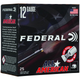 All American, 12 Gauge, 2.75", #7.5, 2.75 Dram, 1 1/8 oz, Lead, 25 Rounds per Box FAA12L 7.5