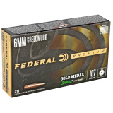 Premium, Sierra Match King, 6MM Creedmoor, 107Gr, Hollow Point, 20 Round Box GM6CRDM1