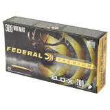 Federal Premium, Extremely Low Drag eXpanding, 300 Winchester Magnum, 200 Grain, Polymer Tip, 20 Rounds P300WELDX1