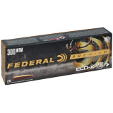 Federal Premium, Extremely Low Drag eXpanding, 300 Winchester Short Magnum, 200 Grain, Polymer Tip, 20 Round Box P300WSMELDX1
