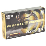 Federal Premium, Extremely Low Drag eXpanding, 308 Winchester, 178 Grain, Polymer Tip, 20 Round Box P308ELDX1