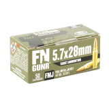Gunner, Target Ammunition, 5.7X28MM, 40 Grain, Full Metal Jacket, 50 Round Box 10700031