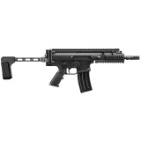 Scar 15P, Semi-automatic Pistol, 556NATO, 7.5" Barrel, 3 Prong Flash Hider, Anodized Finish, Black, SB Tactical Brace, Non Reciprocating Charging Handle, Short Stroke Gas System, Polymer Grip, Vertical Rear Picatinny Rail with Sling QD Cup, Ambidextrous