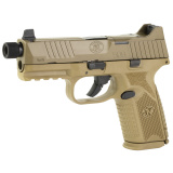 509M Tactical, Striker Fire, Semi-automatic, Polymer Frame Pistol, Mid-Size, 9MM, 4.5" Threaded Barrel, PVD Finish, Flat Dark Earth, Interchangeable Grips, Suppressor Height Night Sights, Non-Manual Safety, 2 Magazines, 10 Rounds, Optics Ready 66-10074