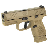 509, Semi-automatic, Striker Fired, Compact, 9MM, 3.7" Barrel, Polymer Frame, Black, 1-12Rd, 1-15Rd, 3-24Rd Magazines, No Manual Safety, Interchangeable Backstraps, FN Soft Case, Rail, Front Serrations, Loaded Chamber Indicator 66-101643