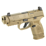 509 MRD Compensated, Semi-automatic, Striker Fired, Polymer Framed Pistol, Compact, 9MM, 4.2" Barrel, Auto Indexing Compensator, Matte Finish, Flat Dark Earth, Optics Ready Slide, Co-Witness Iron Sights, Non-Manual Safety, 2 Magazines, (1)-15 Round an