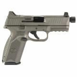 509 Tactical, Striker Fired, Semi-automatic, Polymer Frame Pistol, Full Size, 9MM, 4.5" Barrel, Threaded 1/2x28, Cerakote Finish, Tungesten Gray, Optic Ready Slide, Suppressor Height 3-Dot Night Sights, 5 Magazines, (1)-17 Round and (4)-24 Round 66-10182
