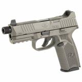 509 Tactical, Striker Fired, Semi-automatic, Polymer Frame Pistol, Full Size, 9MM, 4.5" Barrel, Threaded 1/2x28, Cerakote Finish, Tungesten Gray, Optic Ready Slide, Suppressor Height 3-Dot Night Sights, 5 Magazines, (1)-17 Round and (4)-24 Round 66-10182