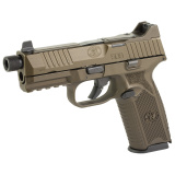 509 Tactical, Striker Fired, Semi-automatic, Polymer Frame Pistol, Full Size, 9MM, 4.5" Barrel, Threaded 1/2x28, Cerakote Finish, Midnight Bronze, Optic Ready Slide, Suppressor Height 3-Dot Night Sights, 10 Rounds, 5 Magazines 66-101832