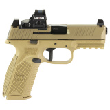 509 MRD, Striker Fired, Semi-automatic, Polymer Frame Pistol, Mid-Size, 9MM, 4" Barrel, Matte Finish, Flat Dark Earth, Inlcudes Holosun 407C Red Dot Sight, Non-Manual Safety, Optic Height Sights, 10 Rounds, 2 Magazines 66-101926