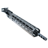 ION Ultralight, Complete Upper Receiver, Gas Operated, 556NATO, 16" Pencil Barrel, Integral 3-Port Brake, Multi-Position Adjustable Gas Block, Fits AR-15, 13" M-LOK Handguard, Matte Finish, Black, Includes Gunner Lightweight Bolt Carrier Group, Enhanced