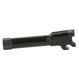Match Series, 1:10 Twist Barrel, 3.7", 9MM, Straight Flued, Fits Smith & Wesson M&P Shield/Shield Plus, Threaded 1/2X28, Nitride Finish, Black MPB910NSSOQ-T