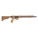 Super Duty MOD1-A, Semi-automatic, AR, 223 Remington/5.56 NATO, 16" Cold Hammer Forged, Chrome Lined Barrel, 1/2X28 Thread Pitch, Anodized Finish, Desert Dirt Color, B5 Systems Enhanced SOPMOD Stock, Geissele A17 Grip, Geissele-Length Gas System, 15" MK1