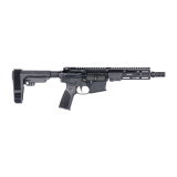 Super Duty MOD1-A, Semi-automatic, AR Pistol, 300 Blackout, 8" Cold Hammer Forged, Chrome Lined Barrel, 5/8X24 Thread Pitch, Anodized Finish, Black, SBA3 Pistol Stabilizing Brace, Geissele A17 Grip, Custom Pistol-Length Gas System, 7" MK16 Handguard, No