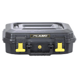 All Weather 2, 2 Pistol Case, 14"x10"x5", Pluck to Fit Foam, Black and Yellow PLA118LG