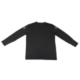 Performance, Long Sleeve Shirt, Polyester/Spandex Material, Medium, Black and White AP96434