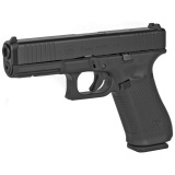 17 MOS, GEN 5, Semi-automatic, Striker Fired, Full Size, 9MM, 4.49", Black, Interchangeable, 15Rd, 3 Mags, Front Serrations, Fixed Sights, Polymer, DLC G17517MOSAUT