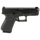 19 Gen 5, Semi-automatic, Striker Fired, Polymer Frame Pistol, Compact, 9MM, 4.02" Barrel, DLC Finish, Black, Extended Controls, Glock Night Sights, 15 Rounds, 3 Magazines PA195S733