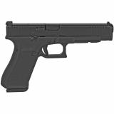 34 Gen5, Competition, Striker Fired, Modular Optic System, Full Size, 9MM, 5.31" Marksman Barrel, Polymer Frame, Adjustable Sights, 10Rd, 3 Magazines, Front Serrations, Ambidextrous Slide Stop Lever, Flared Mag Well, nDLC Finished Slide and Barrel, No Fi