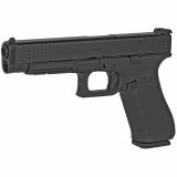34 Gen5, Competition, Striker Fired, Modular Optic System, Full Size, 9MM, 5.31" Marksman Barrel, Polymer Frame, Adjustable Sights, 10Rd, 3 Magazines, Front Serrations, Ambidextrous Slide Stop Lever, Flared Mag Well, nDLC Finished Slide and Barrel, No Fi