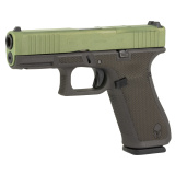 45 MOS 9MM, 4.02", Interchangeable, 17 Rounds, 3 Mags, Agoge Green With Cobalt Frame And Laser Engraved, Fixed Sights, Polymer, Skydas Cerakote PA455S204MOS-AGCBLAS