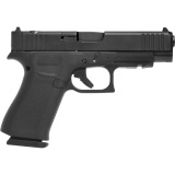 48 M.O.S., Striker Fired, Semi-automatic, Polymer Frame Pistol, Sub-Compact, 9MM, 4.17" Barrel, GLOCK Marksman Barrel, nDLC Finish, Black, No Finger Grooves, Fixed Sights, 15 Rounds, 2 Magazines PA4850203FRMOS