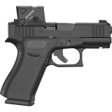 43X M.O.S., Striker Fired, Semi-automatic, Polymer Frame Pistol, Sub-Compact, 9MM, 3.41" Barrel, GLOCK Marksman Barrel, nDLC Finish, Black, No Finger Grooves, Fixed Sights, 15 Rounds, 2 Magazines, Includes Aimpoint COA Optic PX4350B03FRMOS8A4