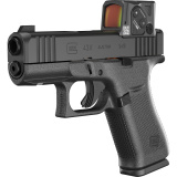 43X M.O.S., Striker Fired, Semi-automatic, Polymer Frame Pistol, Sub-Compact, 9MM, 3.41" Barrel, GLOCK Marksman Barrel, nDLC Finish, Black, No Finger Grooves, Fixed Sights, 15 Rounds, 2 Magazines, Includes Aimpoint COA Optic PX4350B03FRMOS8A4